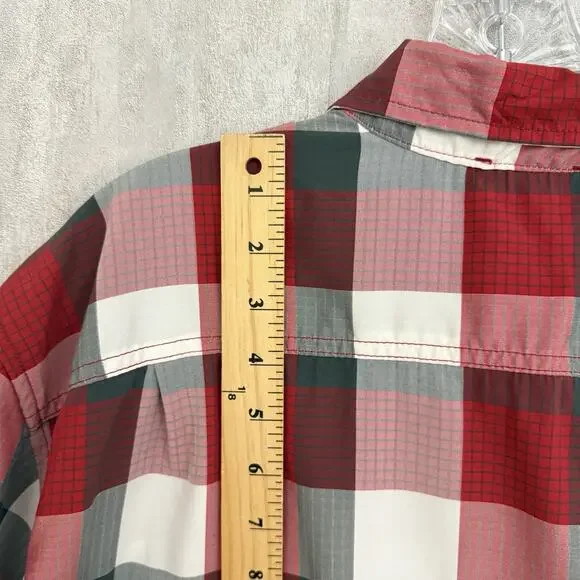 Orvis Shirt Mens XXL Red Quick Dry Outdoor Short Sleeve Button Up Casual Pockets - Picture 5 of 8